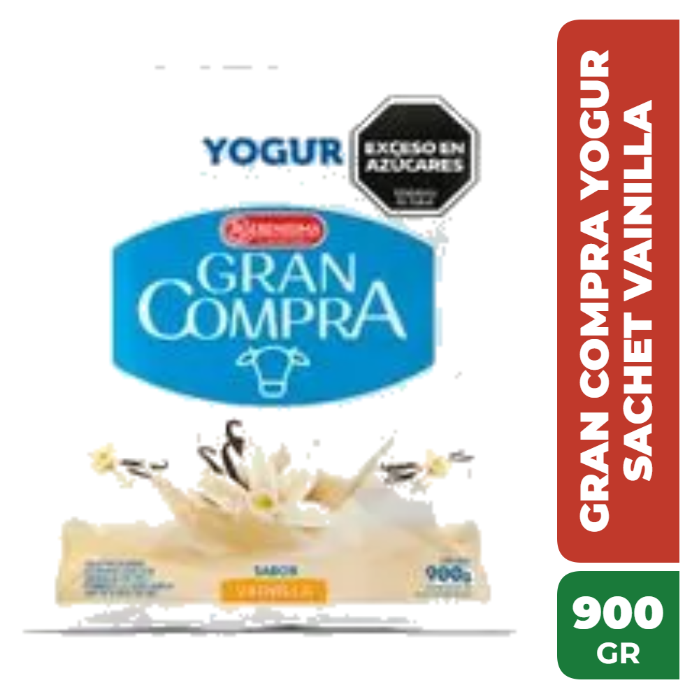 GRAN COMPRA YOGUR SACHET VAINILLA 900gr