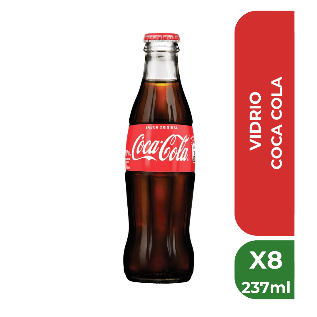 COCA COLA VIDRIO 237ml x8
