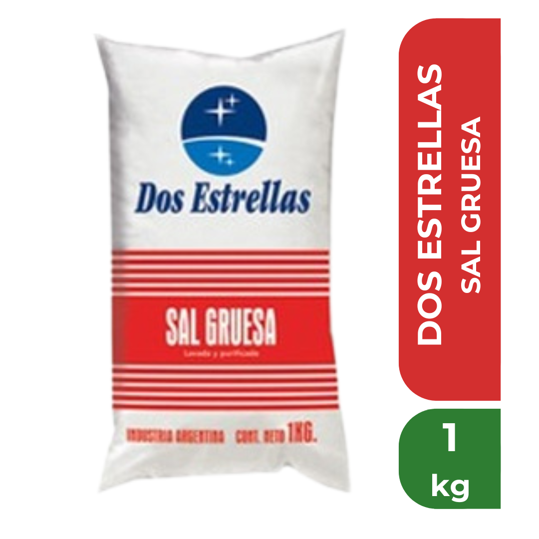 DOS ESTRELLAS SAL GRUESA 1kg