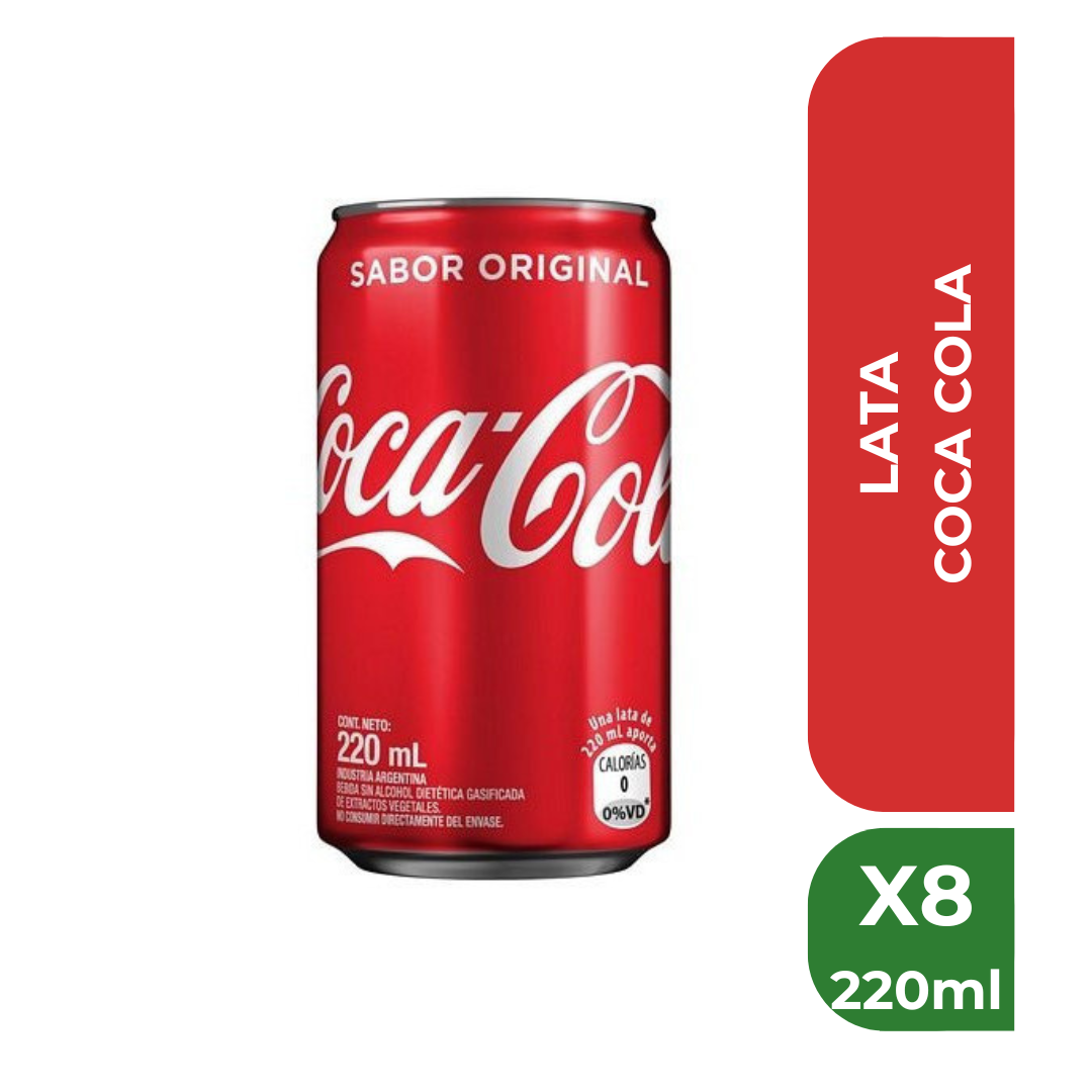COCA COLA LATA 220ml x 8