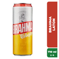 BRAHMA CERVEZA LATON 710ml x4
