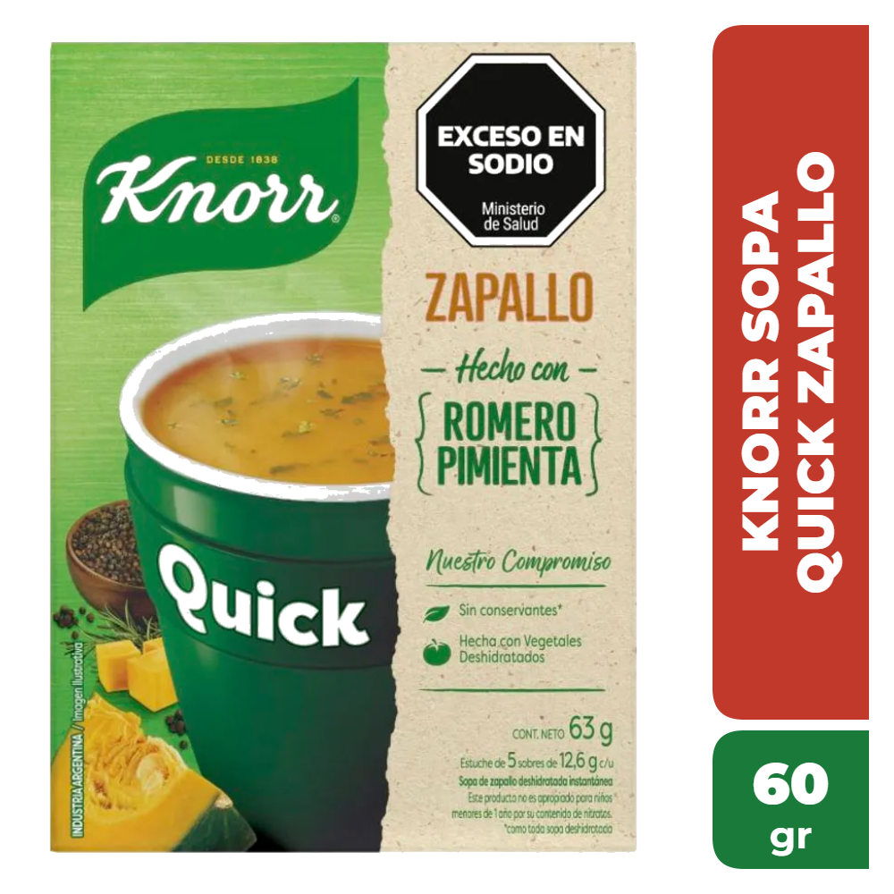 KNORR SOPA QUICK ZAPALLO