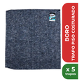 BORO TRAPO PISO GRIS COSTURADO x5 trapos