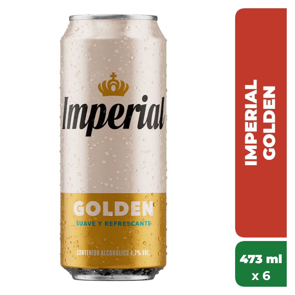 IMPERIAL CERVEZA GOLDEN 473ml x6