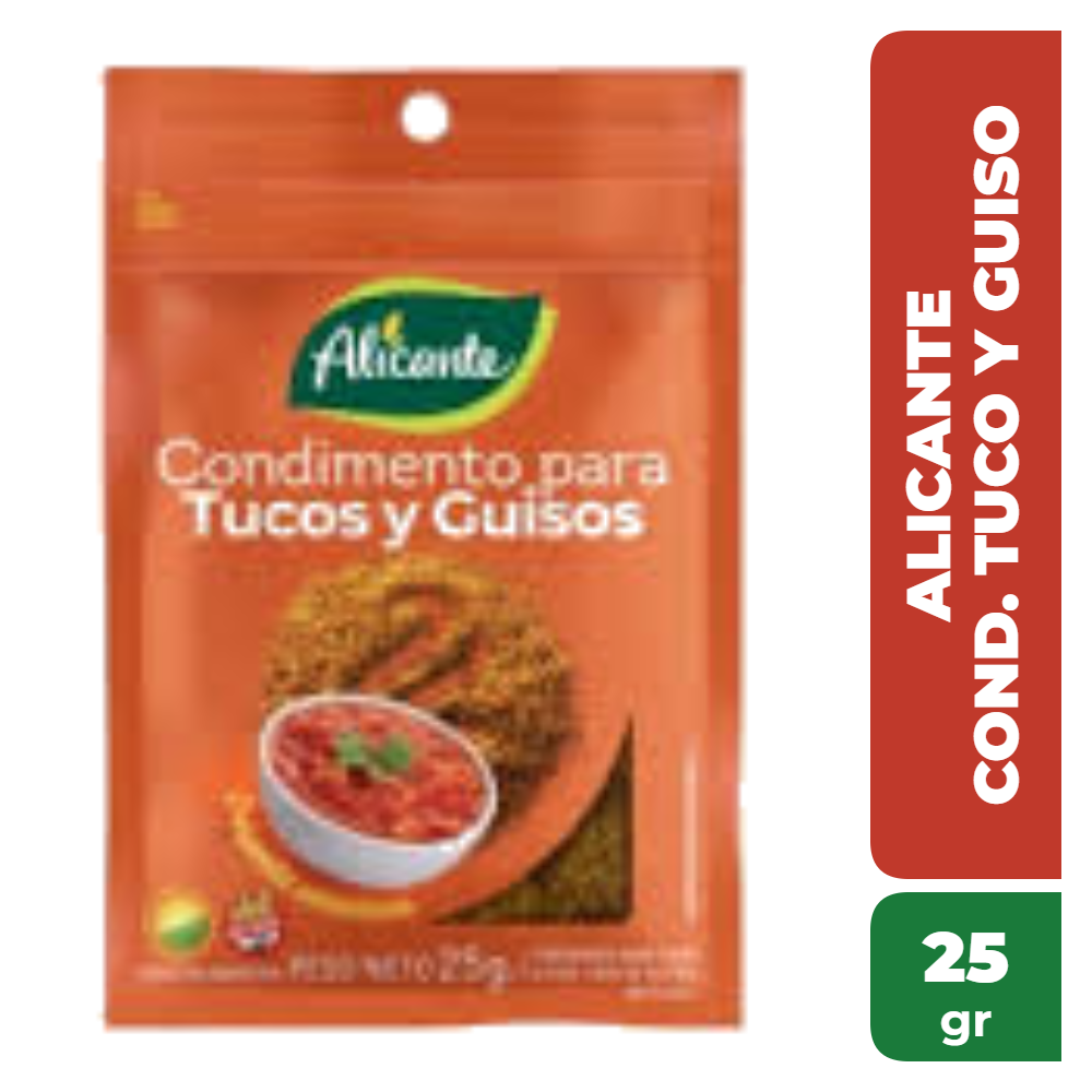 ALICANTE CONDIMENTO TUCO Y GUISO 25gr