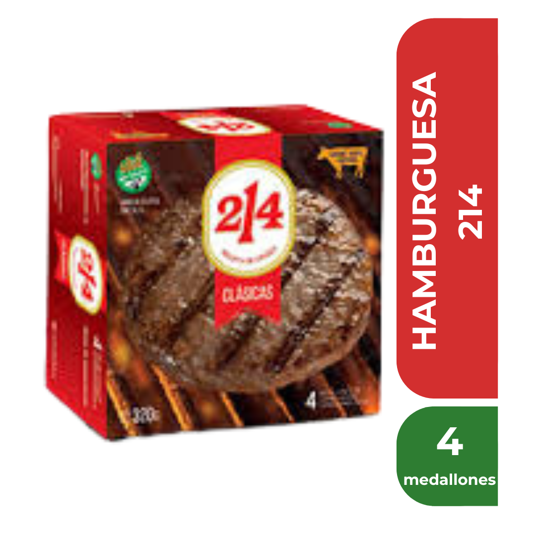 214 HAMBURGUESA 320gr x4 medallones