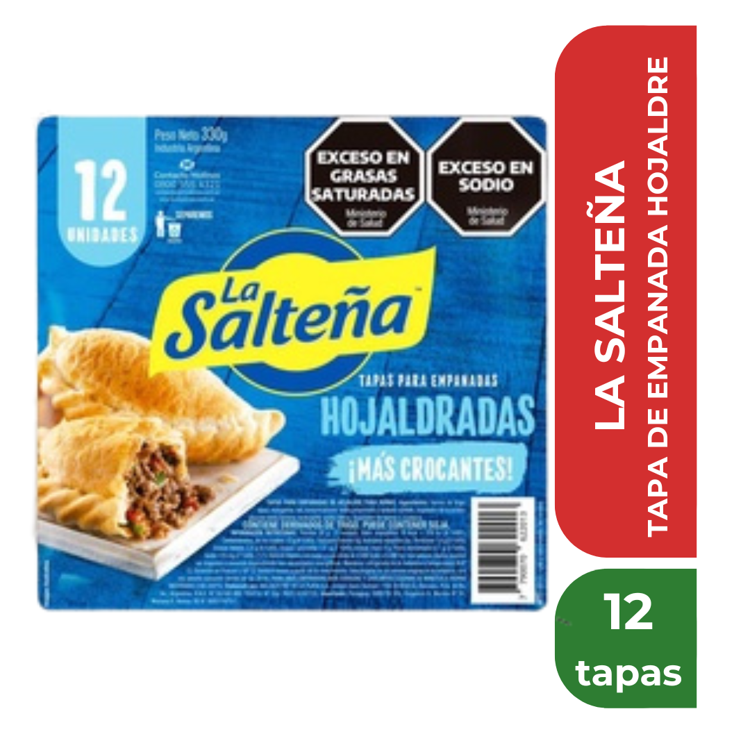 LA SALTEÑA TAPA EMPANADAS HOJALDRE 12 tapas