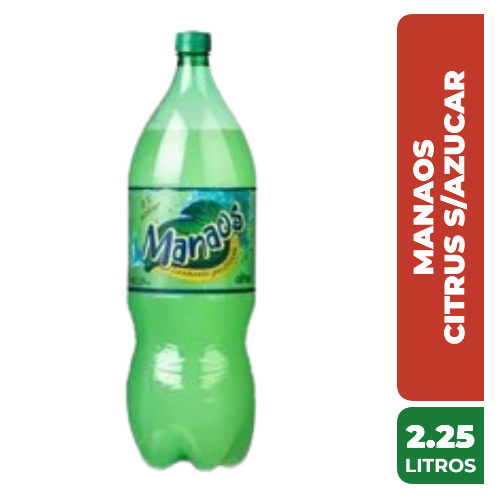 MANAOS GASEOSA CITRUS SIN AZUCAR 2.25 Litros