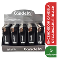 ENCENDEDOR CANDELA RECARGABLE BLACK x 5u