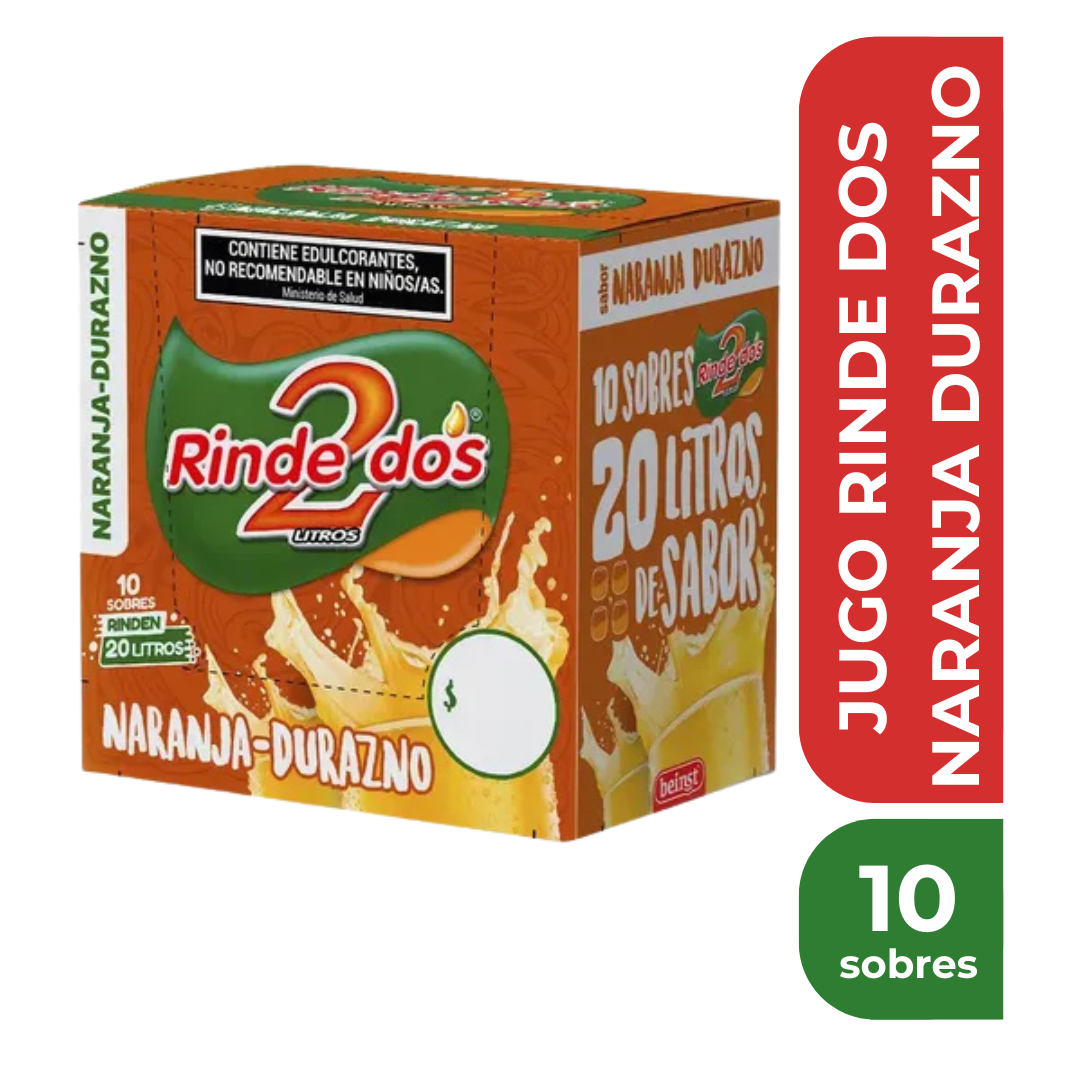 RINDE DOS NARANJA-DURAZNO x10