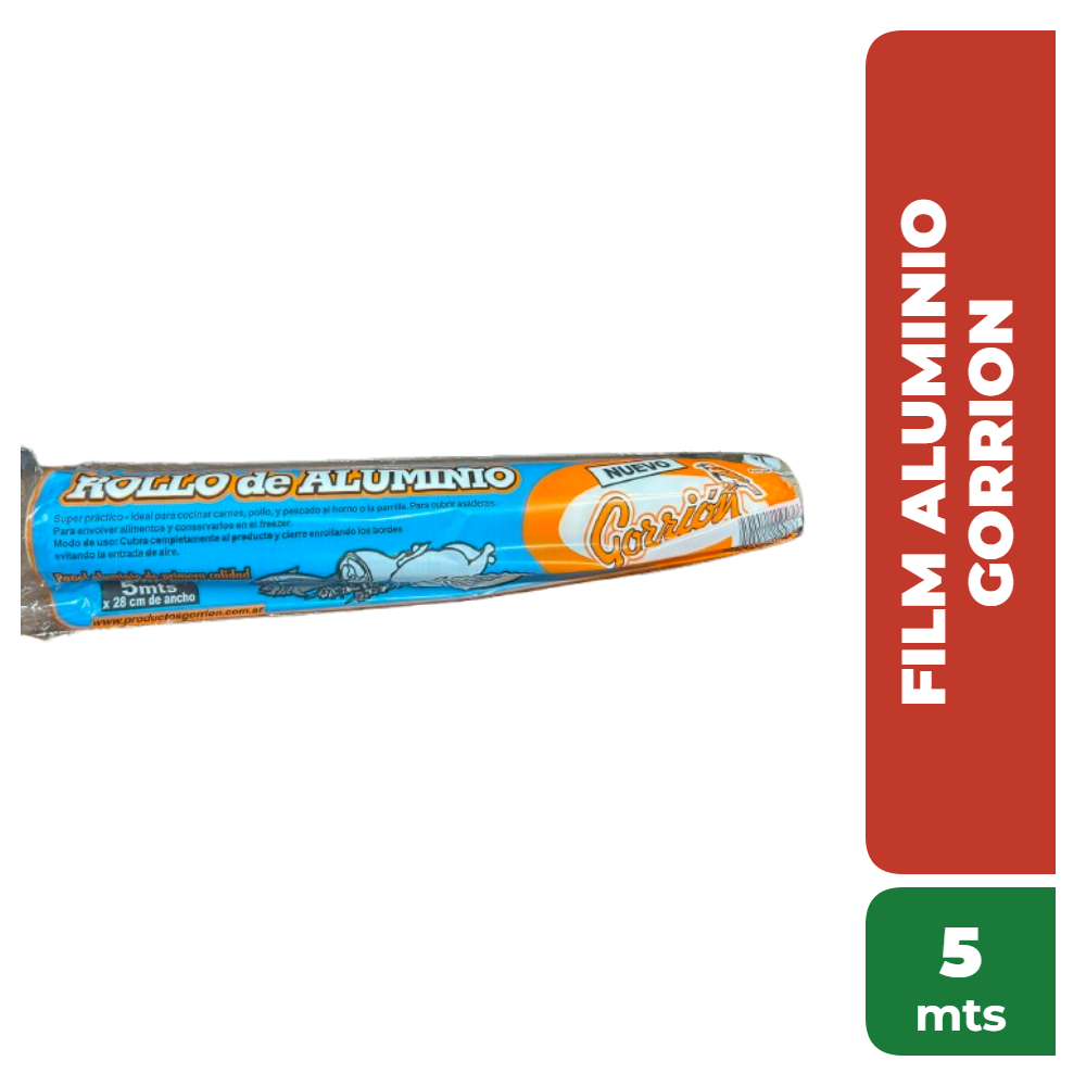 GORRION FILM ALUMINIO x 5 mts.