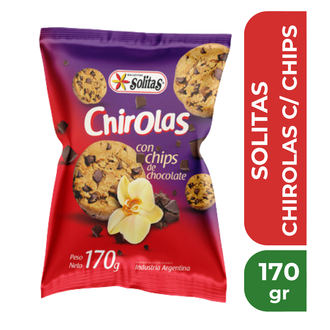SOLITAS CHIROLAS CON CHIPS 170gr