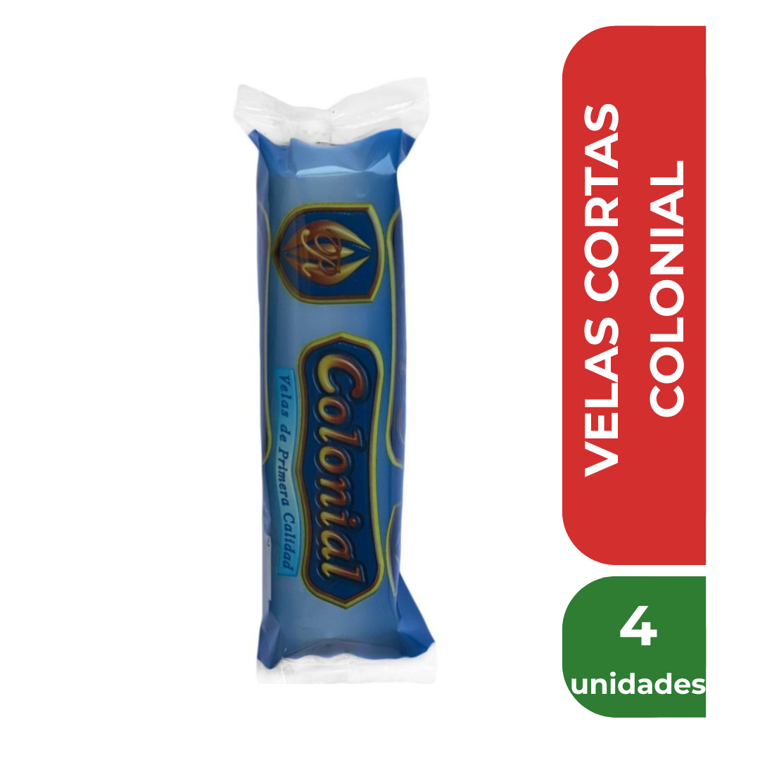 COLONIAL VELAS CORTAS x4u